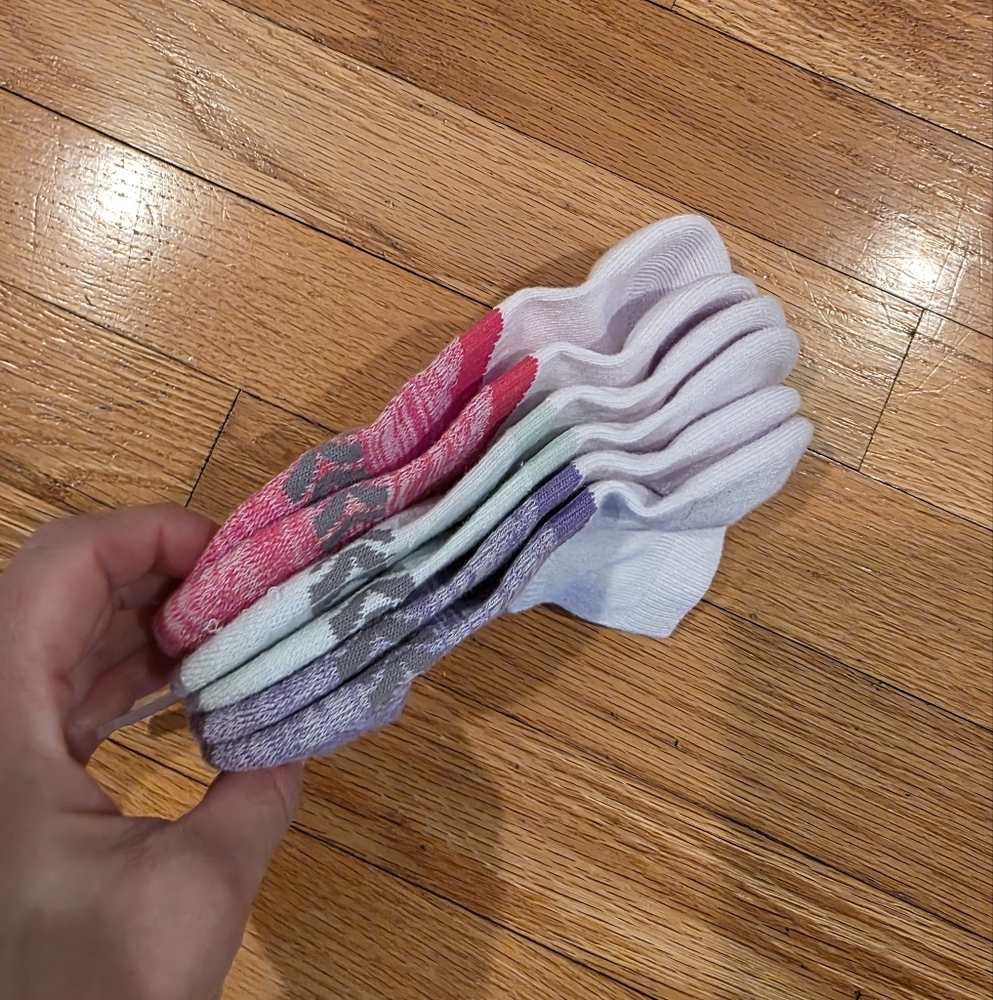 All In Motion Girls Sock Trio